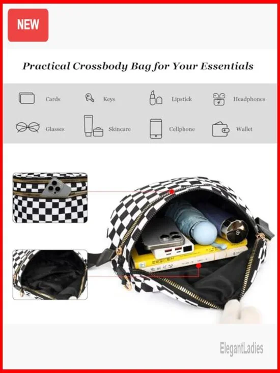 Nylon Crossbody Fanny Pack Sling Bag Adjustable Strap Water Resistant - Picture 4 of 6